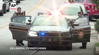 People at Villanova University react to false report of campus