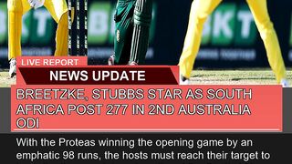 Breetzke Stubbs Star as South Africa Post in