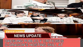 Daesung Publicly Criticises Gdragons Hosting Ski