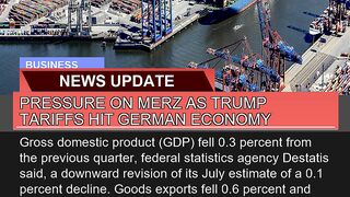 Pressure on Merz as Trump Tariffs Hit German Econo