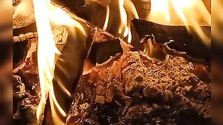 Winter fire