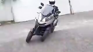 World's first vehicle with four tilting wheel
