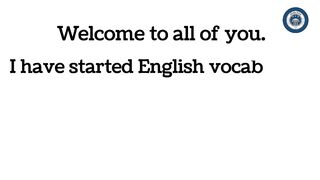 English Vocabulary Classes | This is 5th class.
