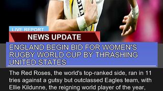 England Begin Bid for Womens Rugby World Cup by T