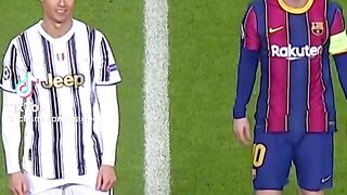 Messi et Cristiano qui joue un match