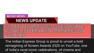 Screen Awards Goes Digital Iconic Celebratio