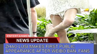 Zhao Lusi Makes First Public Appearance After Weib