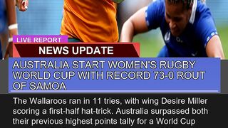 Australia Start Womens Rugby World Cup with Recor