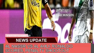 Al Nassr Vs Al Ahli Ronaldo Scores Penalty Shoot