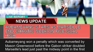 Aubameyang Stars as Marseille End Chaotic Week on