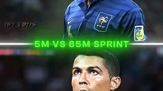Pogba 5m vs Ronaldo 85m sprint