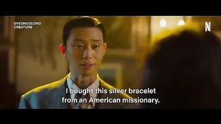 Tae-sang and Chae-ok seal their promise with a kiss  Gyeongseong Creature Ep 10