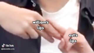 William and Est telling their first kiss story.