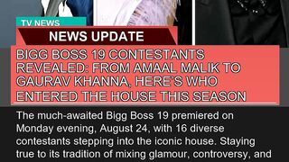 Bigg Boss Contestants Revealed From Amaal Mali