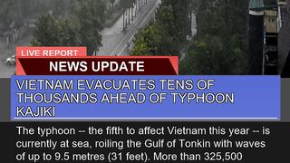 Vietnam Evacuates Tens of Thousands Ahead of Typho 2
