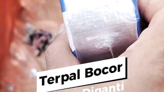 Kolam Terpal BOCORJangan diganti TAMBAL saja dengan LAKBAN ajaib ini