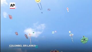 Colorful kites adorn Sri Lankas capital as Colombo Kite Festival gets