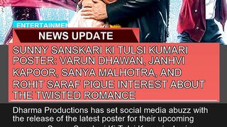 Sunny Sanskari Ki Tulsi Kumari Poster Varun Dhawa