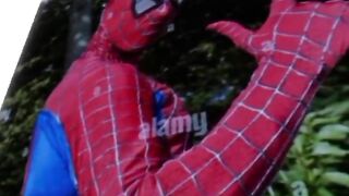 Spiderman cant hide how big his spider