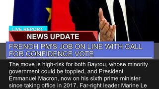 French Pms Job on Line with Call for Confidence V