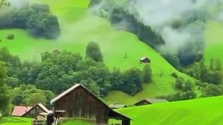 Beautiful and lush green Switzerland