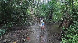 Indonesia 2 - Indian Girl Inside JUNGLE Of Indonesia Alone