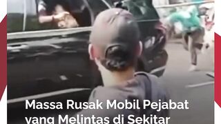 Aksi Tolak Kenaikan Tunjangan DPR Ricuh, Massa Hancurkan Kaca Mobil di Sekitar Gedung DPR