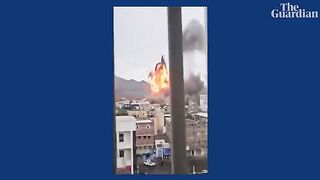 Large blast hit Sanaa as Israel strikes Yemeni capital.