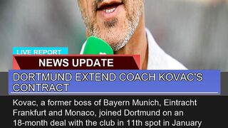 Dortmund Extend Coach Kovacs Contract