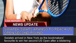 Swiatek Swats Arango to Reach US Open Second Round
