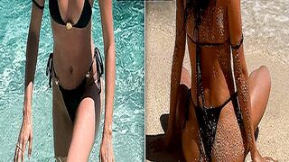 Victorias Secret Vet Sara Sampaio Stuns in a Stri