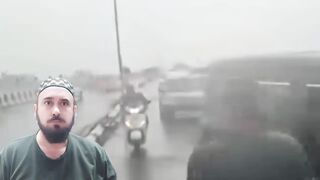 دریائے توی انڈیا سیلابی ریلوے سے پل ٹوٹ گیا