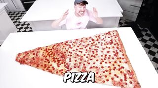 Jai mangé la plus grande part de pizza du monde.