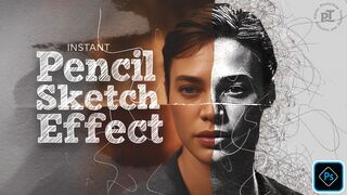 Make a COOL Pencil Scribble Effect in Photoshop with ONE Click!