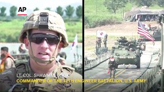South Korea and US militaries hold water crossing drill in annual
