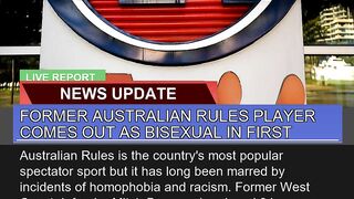 Former Australian Rules Player Comes Out as Bisexu