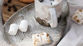 Coffee bread with milk