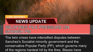 Wildfires Pile Pressure on Spanish Pm