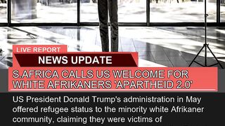 Safrica Calls US Welcome for White Afrikaners Ap