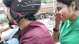 Rapido premium  Follow us  this was my first time on his bike and I had to record itI was so nervous but excited