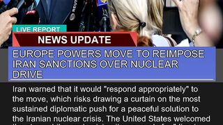 Europe Powers Move to Reimpose Iran Sanctions Over