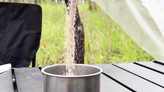 How to Make a Campfire - (ASMR) and Brew Coffee in the Wilderness
