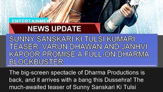 Sunny Sanskari Ki Tulsi Kumari Teaser Varun Dhawa