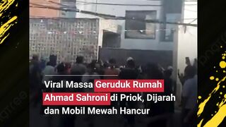 Rumah Ahmad Sahroni habis digeruduk dan dijarah massa pada tanggal 30 Agustus 2025 yang sudah melarikan diri ke Singapura