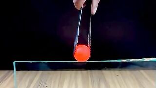 Red Hot Ball VS Tempered Glass satisfying