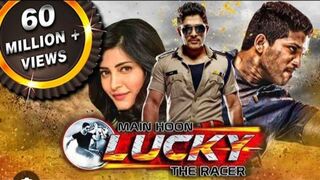 Main Hoon Lucky The Racer Allu Arjun Best Action Comedy Hindi Dubbed Movie.