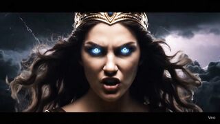 The beautiful Goddess Hera angry mood