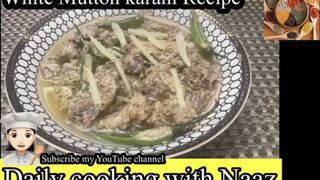 White Mutton Karahi recipe