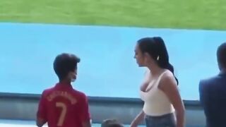 Georgina Rodiguez with Cristiano Jr ????????????