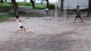 Small messi Football shooting